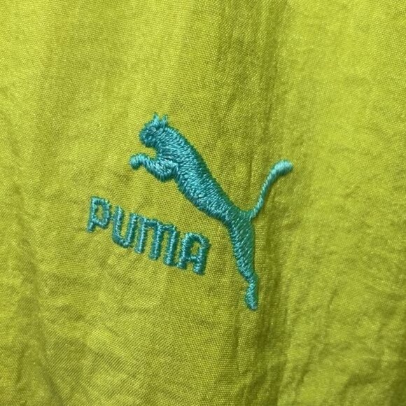 Vintage Puma Europe 80’s Neon Shell Suit Zip Up Jacket-Size 3/Sm, Cotton/Poly - Picture 8 of 8